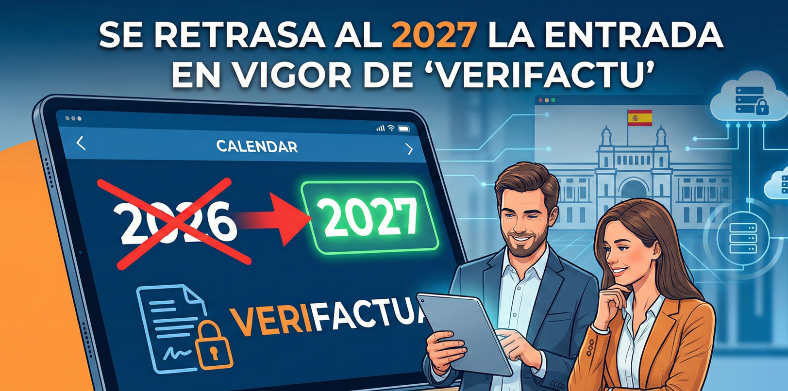 portada retraso entrada verifactu